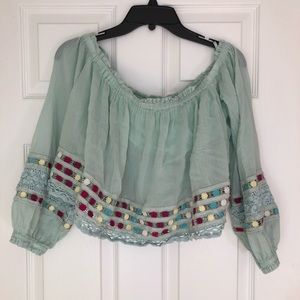 Off the shoulder Free People crop top